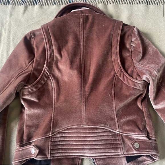 Pink Suede Bomber Jacket - Picture 3 of 11